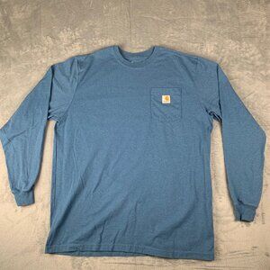 Carhartt Shirt Mens XL Tall K126 Original Fit Long Sleeve Pocket Workwear